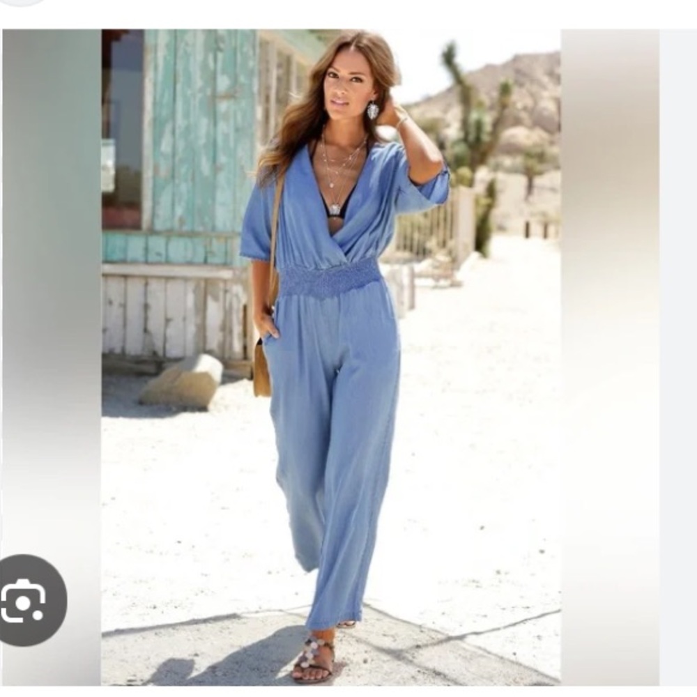 Chambray Jumpsuit - Picture 8 of 9